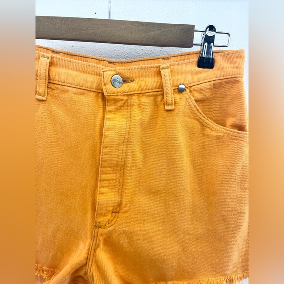 Vintage Orange Wrangler Cut Off Shorts - Picture 2 of 5